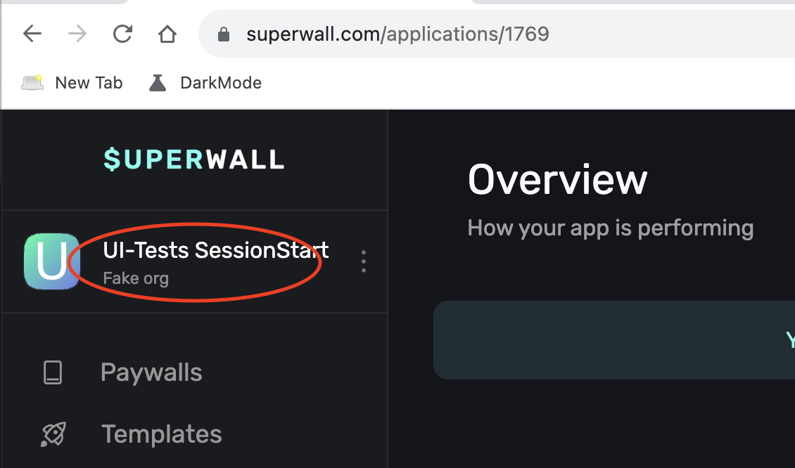 select application